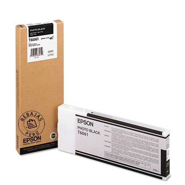 Tinta Epson T606100 Photo Black para SP4800 | Calidad y Durabilidad Garantizada