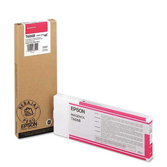 Tinta Epson T606B00 Magenta para SP4800 | Calidad y Durabilidad Garantizada