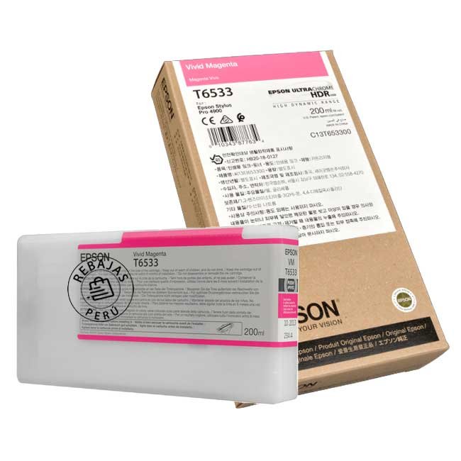 Tinta Epson T653300 Magenta original para impresoras Epson Stylus Pro