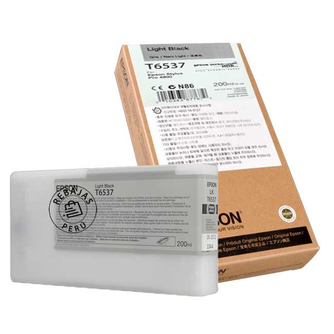 Tinta Epson T653700 Light Black original para impresoras Epson Stylus Pro