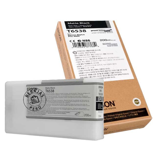 Tinta Epson T653800 Matte Black original para impresoras Epson Stylus Pro