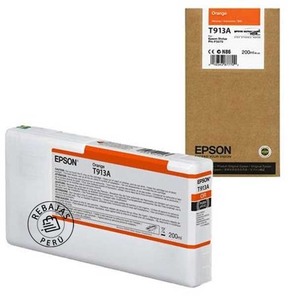 Tinta Epson T913A00 UltraChrome HD Orange | Alta calidad y durabilidad