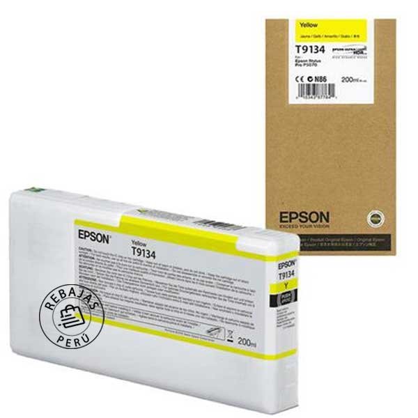 Tinta Epson T913400 UltraChrome HD Yellow | Alta calidad y durabilidad