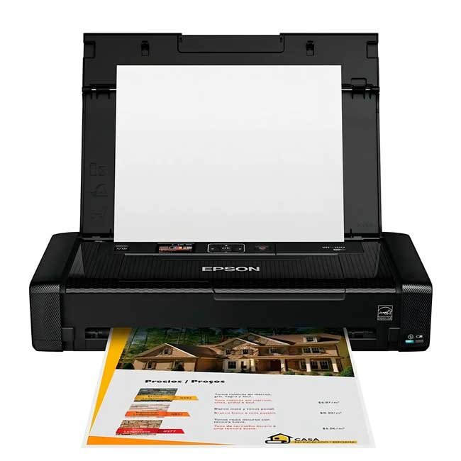 Impresora Portátil Epson WorkForce WF-100 Inyección de Tinta, Wi-Fi, USB, Batería Recargable