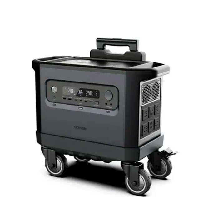 Estación de energía UGREEN PowerRoam 2200 – portátil 2048Wh con carga solar y carrito desmontable