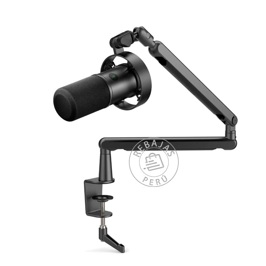 Micrófono Fifine T688 Black Dinámico USB/XLR con Brazo, Filtro Antipop y Controles  Profesional para Streaming 