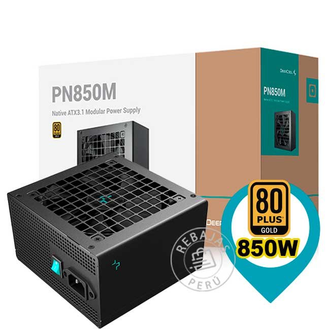 Fuente de Poder DeepCool PN850M 850W 80 Plus Gold Modular ATX 3.1 PCIe 5.1