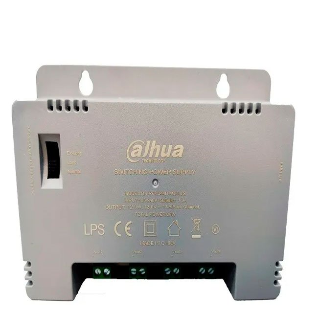 Fuente de Poder Conmutada Dahua PFM344D-4CH-US | 4 Canales, 12V