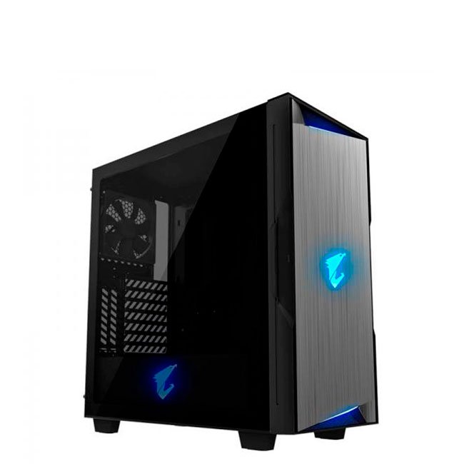 Case Gabinete Gamer Gigabyte AORUS C300 GLASS ATX Mid Tower con Vidrio Templado - Negro