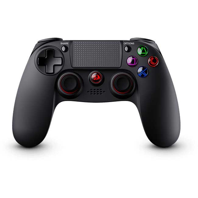 Gamepad Redragon JUNO G818 Wireless Bluetooth RGB para PC y PS4 con vibración y panel táctil