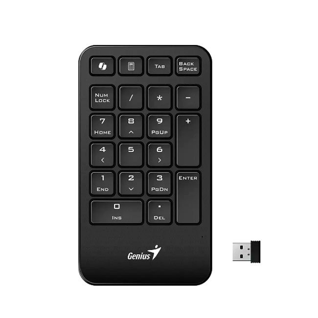 Teclado Numérico Inalámbrico Genius Numpad 1000 con Tecla AI Copilot, USB 2.4GHz y Función Calculadora