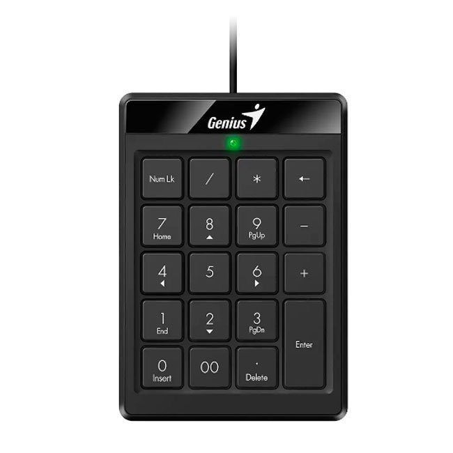 Teclado Numérico Genius Numpad 110 – Compacto, USB Plug & Play, Teclas Chocolate y Funciones Completa