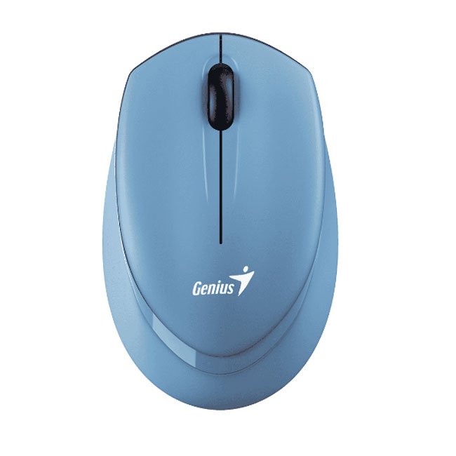 Genius NX-7009 – Mouse Inalámbrico 2.4GHz con Sensor Óptico 1200 DPI y Diseño Ambidiestro