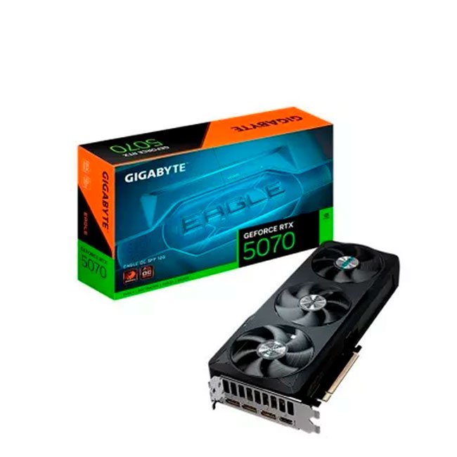 Tarjeta de Video GIGABYTE RTX 5070 EAGLE OC SFF 12G | 12GB GDDR7 PCIe 5.0 | 3 Fans