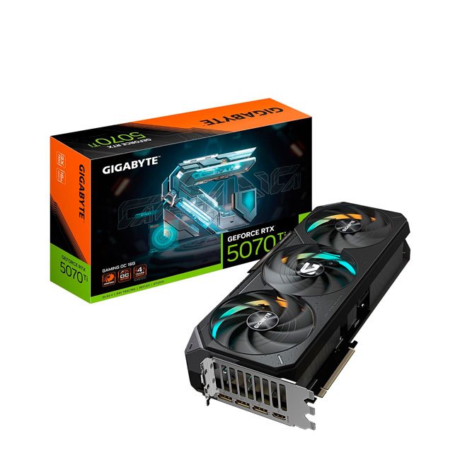 Tarjeta de Video GIGABYTE GeForce RTX 5070 Ti GAMING OC 16G, 16GB GDDR7, PCIe 5.0, Triple Ventilador