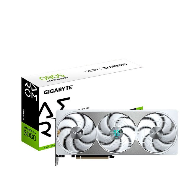 Tarjeta de Video GIGABYTE RTX 5080 AERO OC SFF 16GB GDDR7 PCIe 5.0 – Potencia Ultra y Diseño Compacto