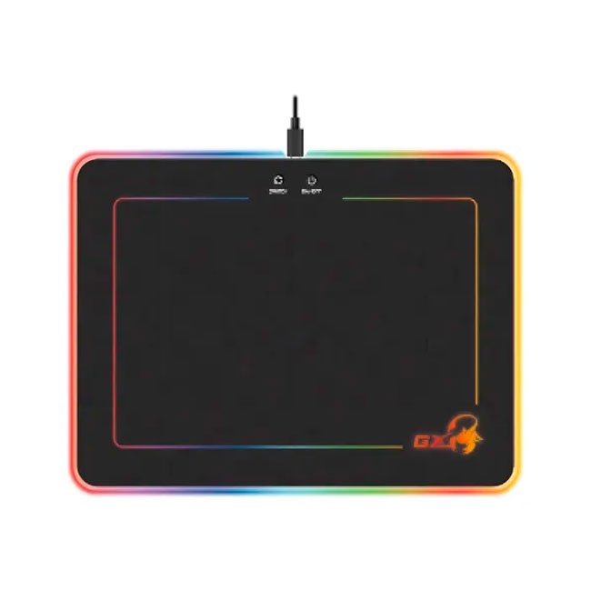 pad mouse genious Gamer RGB GX-Pad 600H – 10 Modos de Iluminación, Antideslizante, 350x250mm
