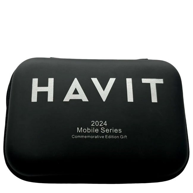 Kit Havit 2024 Power Bank 5000mAh + Cable USB-C + Cargador 30W + Hub USB + Estuche Negro/Gris