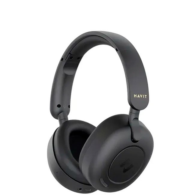 Audífono Inalámbricos Havit H655BT Negro con Bluetooth 5.3, 76h Batería y Cancelación de Ruido
