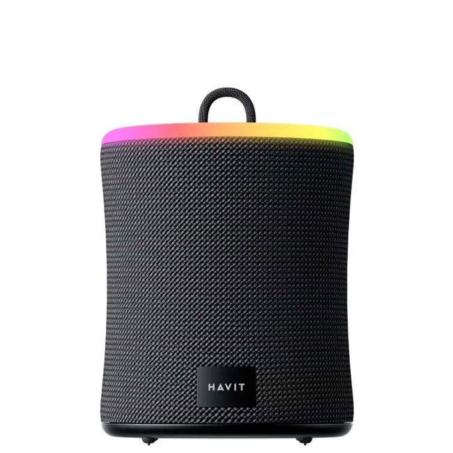 Parlante Bluetooth Portátil Havit SK832BT Negro 10W RGB IPX6 con BT 5.3