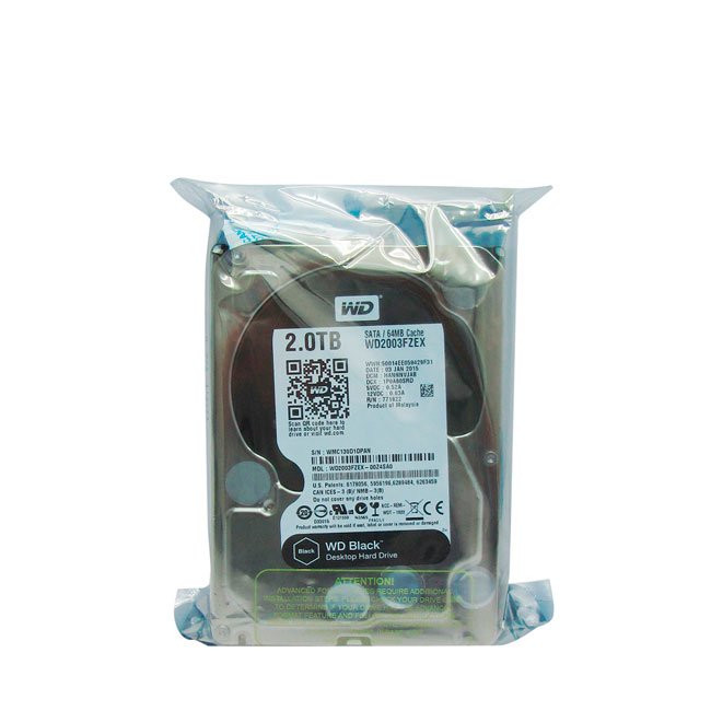 Disco duro Western Digital Black, 2TB, SATA 6 Gb/s, 7200 RPM, 3.5".