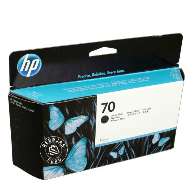 Tinta HP 70 Matte Black C9448A de 130ml - Calidad y rendimiento garantizados