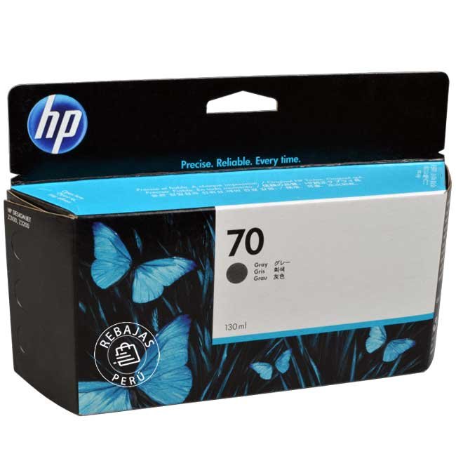 Tinta HP 70 Gray C9450A de 130ml - Calidad y rendimiento garantizados