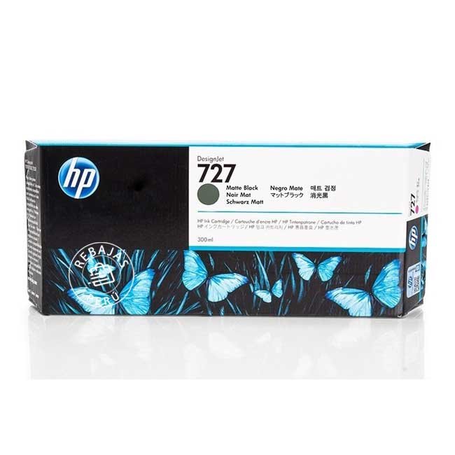 Tinta HP C1Q12A 727 300ml Matte Black para impresoras HP con alta calidad