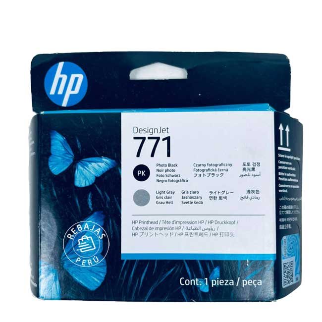 Cabezal HP CE020A 771 Photo Black/Light Gray para Plotter DesignJet
