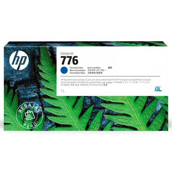 Tinta HP 1XB04A 776 1LT Chromatic Blue original de alto rendimiento