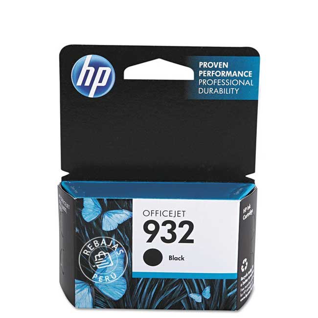 Tinta HP 932 CN057AL Negro Original de Alto Rendimiento 400 pág