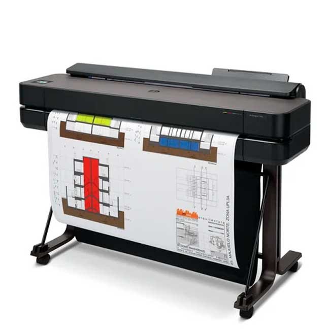Impresora Plotter HP DesignJet T650 de 36", A0 hasta 2400 x 1200 dpi, Wi-Fi, USB, Ethernet.