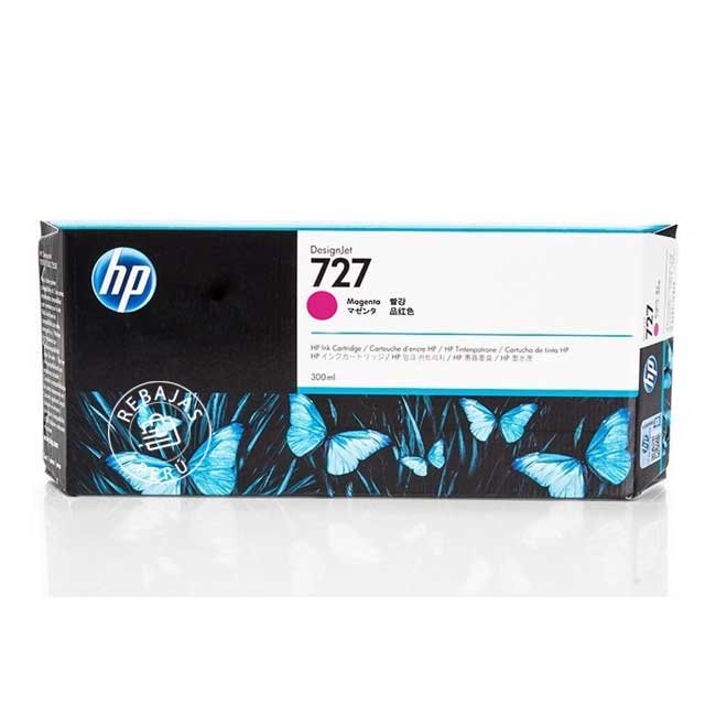 Tinta HP F9J77A 727 300ml Magenta para impresoras HP con alta calidad