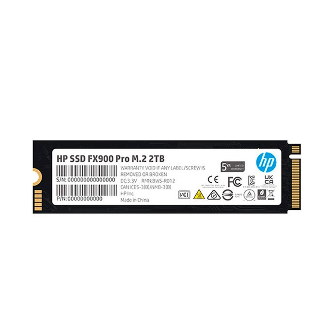 Disco SSD HP FX900 Pro 2TB M.2 NVMe PCIe Gen4 x4 – Velocidad hasta 7000 MB/s