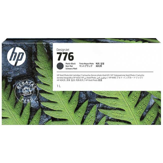 Tinta HP 1XB12A 776 1LT Matte Black original de alto rendimiento