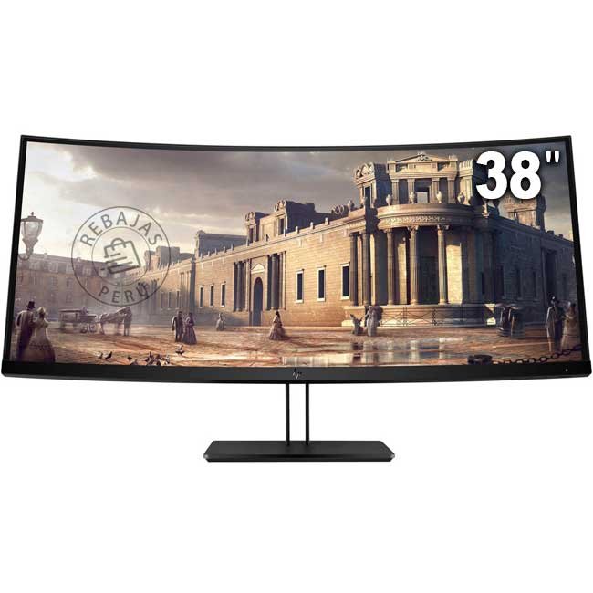 Monitor HP Z38c Z4W65A8#ABA Curvo 37.5” Ultra-Wide IPS, 3840x1600, 5ms, 98% sRGB, USB-C, HDMI, DisplayPort – Profesional