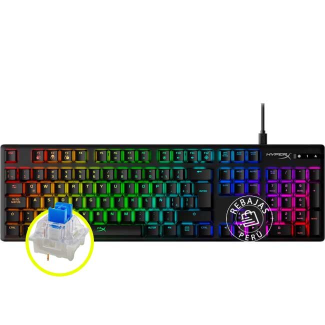 HyperX Alloy Origins Blue HX-KB6BLX-LA – Teclado Mecánico Gaming RGB