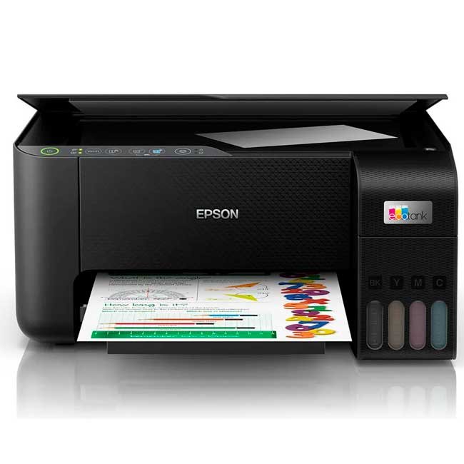 Impresora Multifuncional Epson EcoTank L3250 Wi-Fi 3 en 1 con Tinta de Alto Rendimiento y Tanque Frontal Compacto