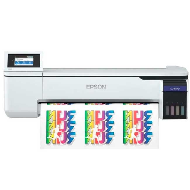 Impresora Epson SureColor F570 Sublimación 24", 2400x1200 dpi, 4 Colores, Wi-Fi, USB, Cortador Automático