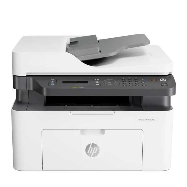 Impresora HP Láser MFP 137FNW Multifuncional Monocromática Wi-Fi USB 20 ppm ADF