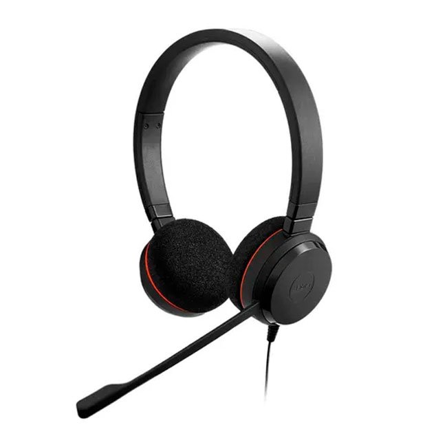 Audífono Jabra Evolve 20 Stereo con Micrófono Cancelación de Ruido para Oficina y Teletrabajo