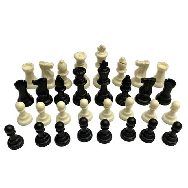 Juego de Ajedrez Oficial | Piezas Semipesadas con Felpa | Rey 9.6 cm | Set Clásico 32 Piezas
