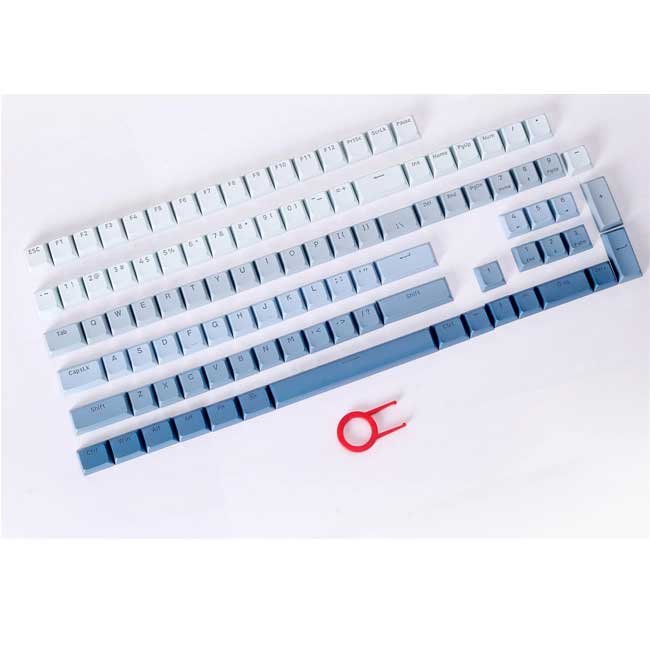 Keycaps Redragon GRADIENT PBT A134 Azul – Set en Español de Alta Durabilidad