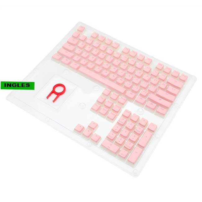 Keycaps Redragon SCARAB A130P Pink 105 teclas en inglés – Diseño duradero y elegante