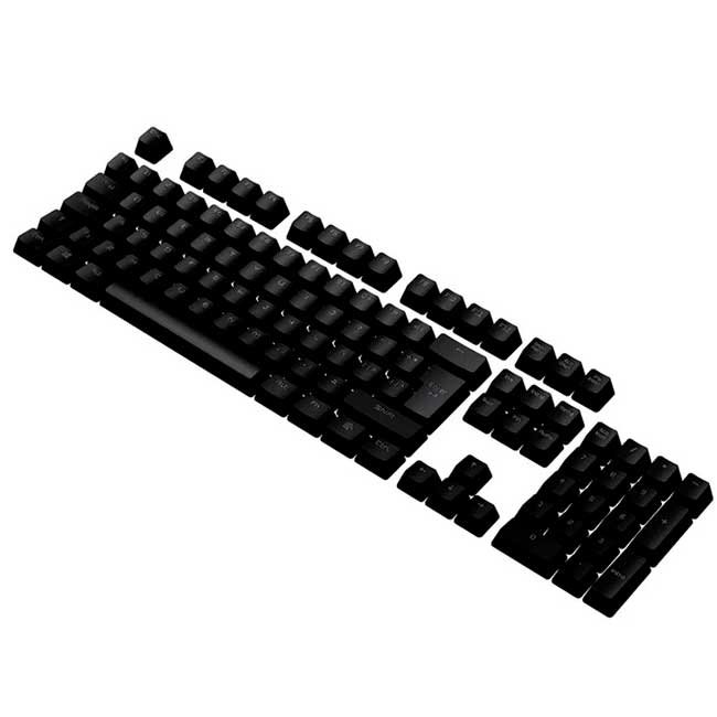 Keycaps VSG Stardust Black ISO Latinoamericano 105 teclas PBT doble inyección perfil OEM