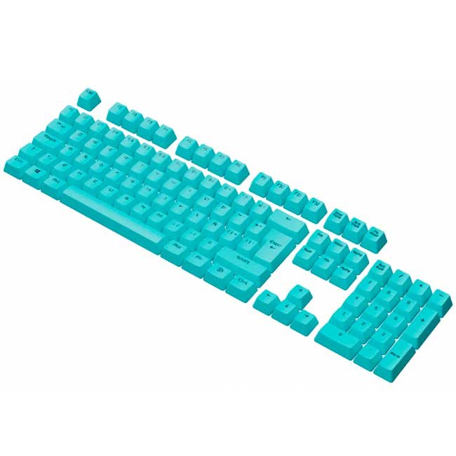 Keycaps VSG Stardust Blue Neptune 105 teclas PBT doble inyección ISO Latinoamericano perfil OEM