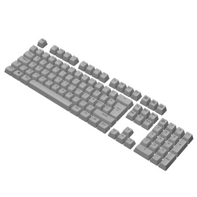Keycaps VSG Stardust Gray Neutron 105 teclas PBT doble inyección ISO Latinoamericano perfil OEM