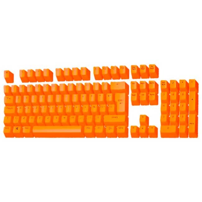 Keycaps VSG Stardust Orange Saturn 105 teclas PBT doble inyección ISO Latinoamericano perfil OEM