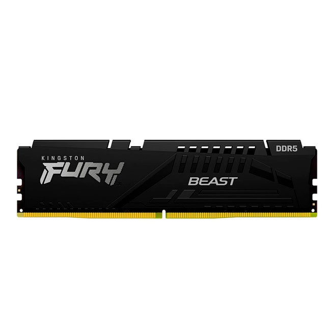 Memoria Ram Kingston Fury Beast BLACK, 32GB DDR5-5200 MHz, PC5-41600, CL40, 1.25V.