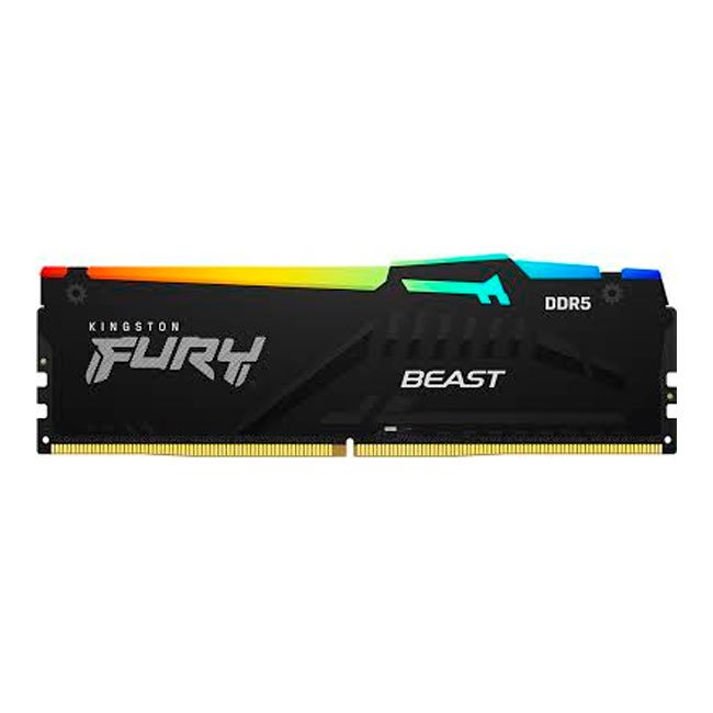 Memoria RAM Kingston FURY Beast DDR5 16GB 6400MHz CL32 RGB XMP – Alto Rendimiento para Gaming 